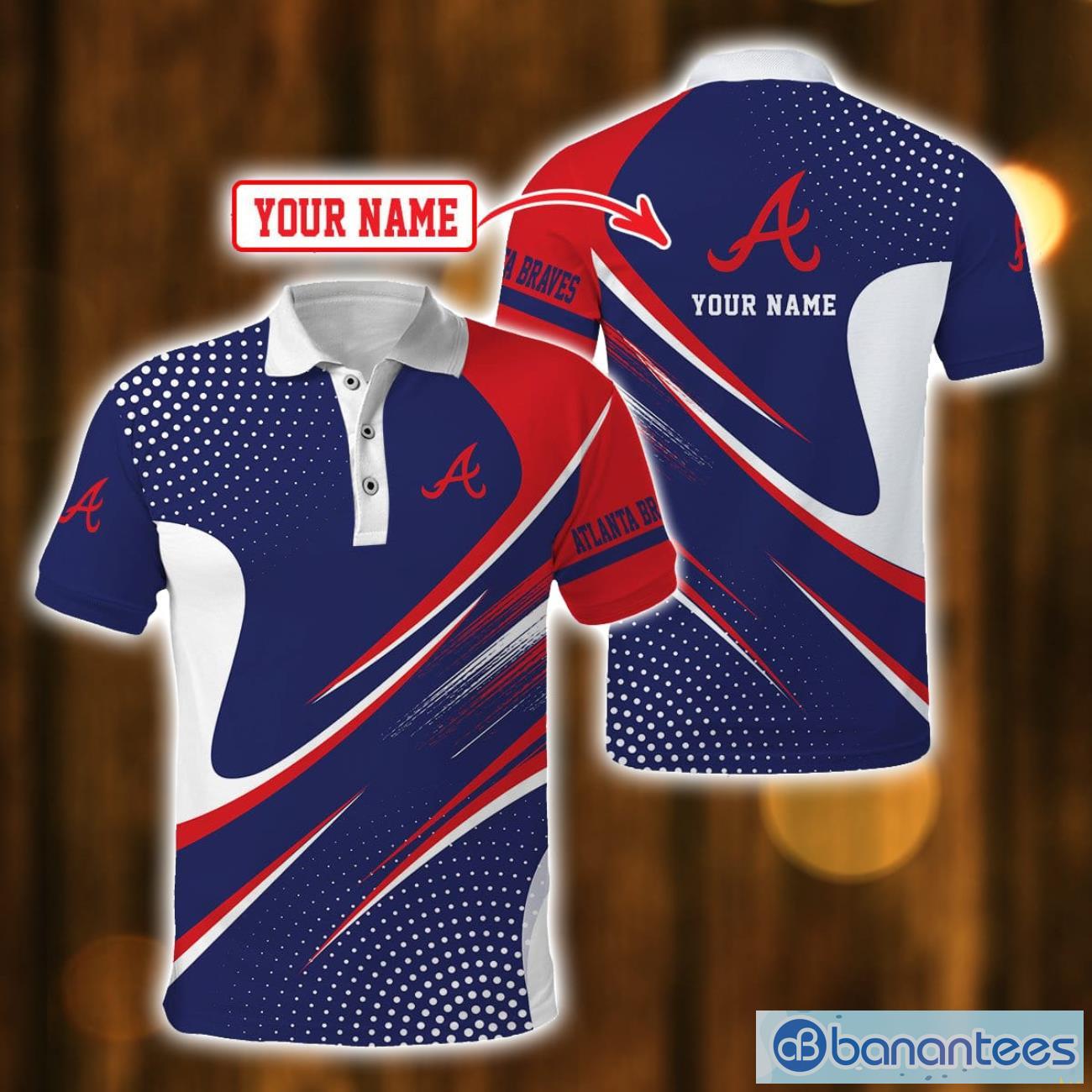 Atlanta Braves Personalized Name 3D Polo Shirt Father's Day Gift Sport Gift Product Photo 1
