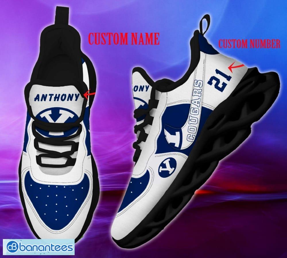 BYU Football NFL Clunky Shoes Custom Number And Name Max Soul Sneakers - BYU Football NFL Clunky Shoes _1
