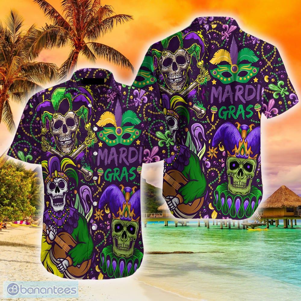 Clown Skull Mardi Gras Hawaiian Shirt Aloha For Men And Women