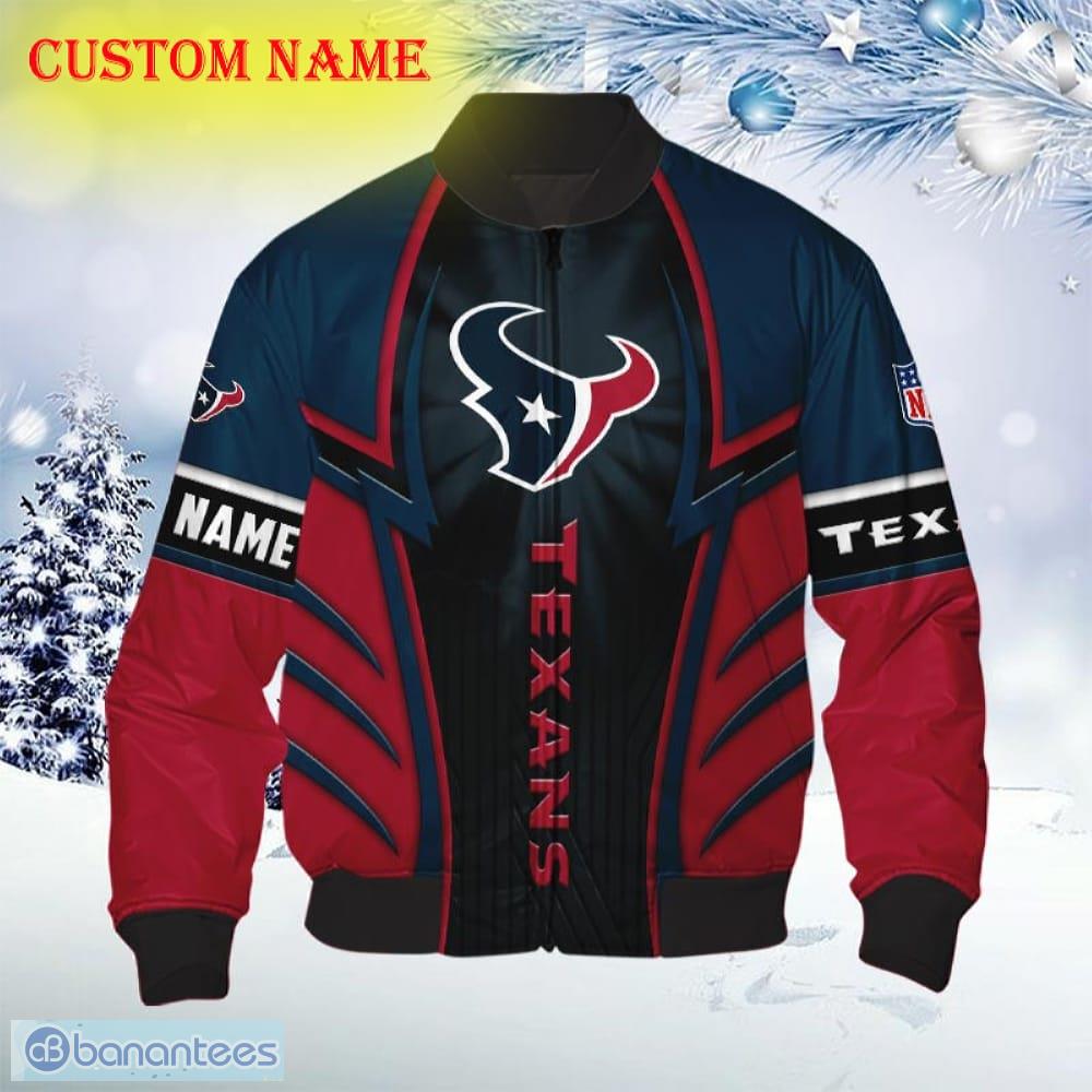 Custom Name NFL Houston Texans Hoodie SweatShirt T Shirt Zip