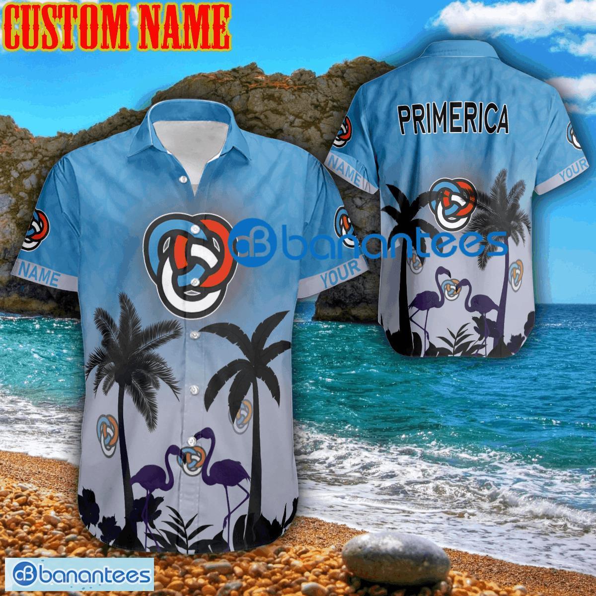 Custom Name primerica Tropic Logo AOP Hawaiian Shirt For Men And