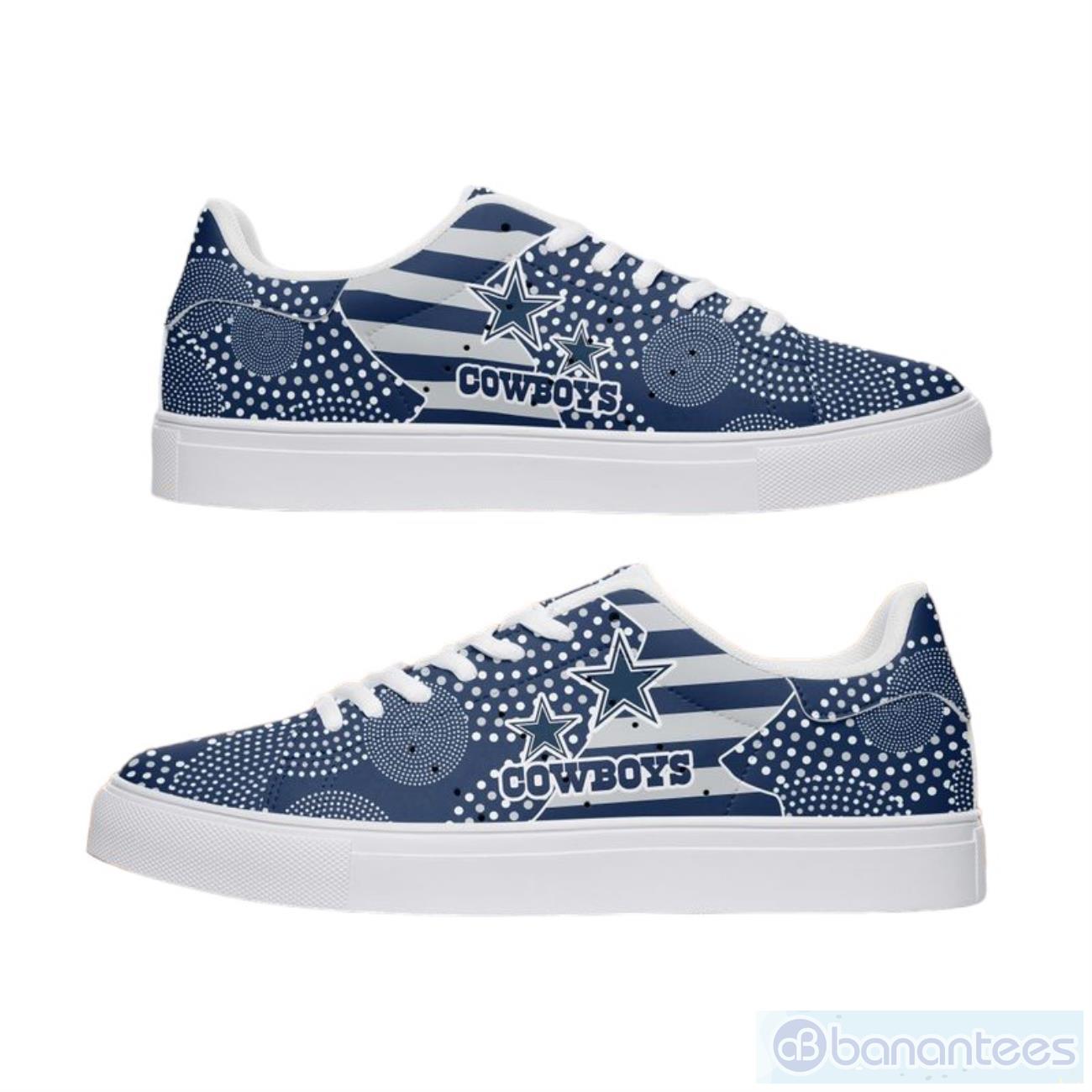 Dallas Cowboys Aboriginal Pattern Skate Shoes - Banantees