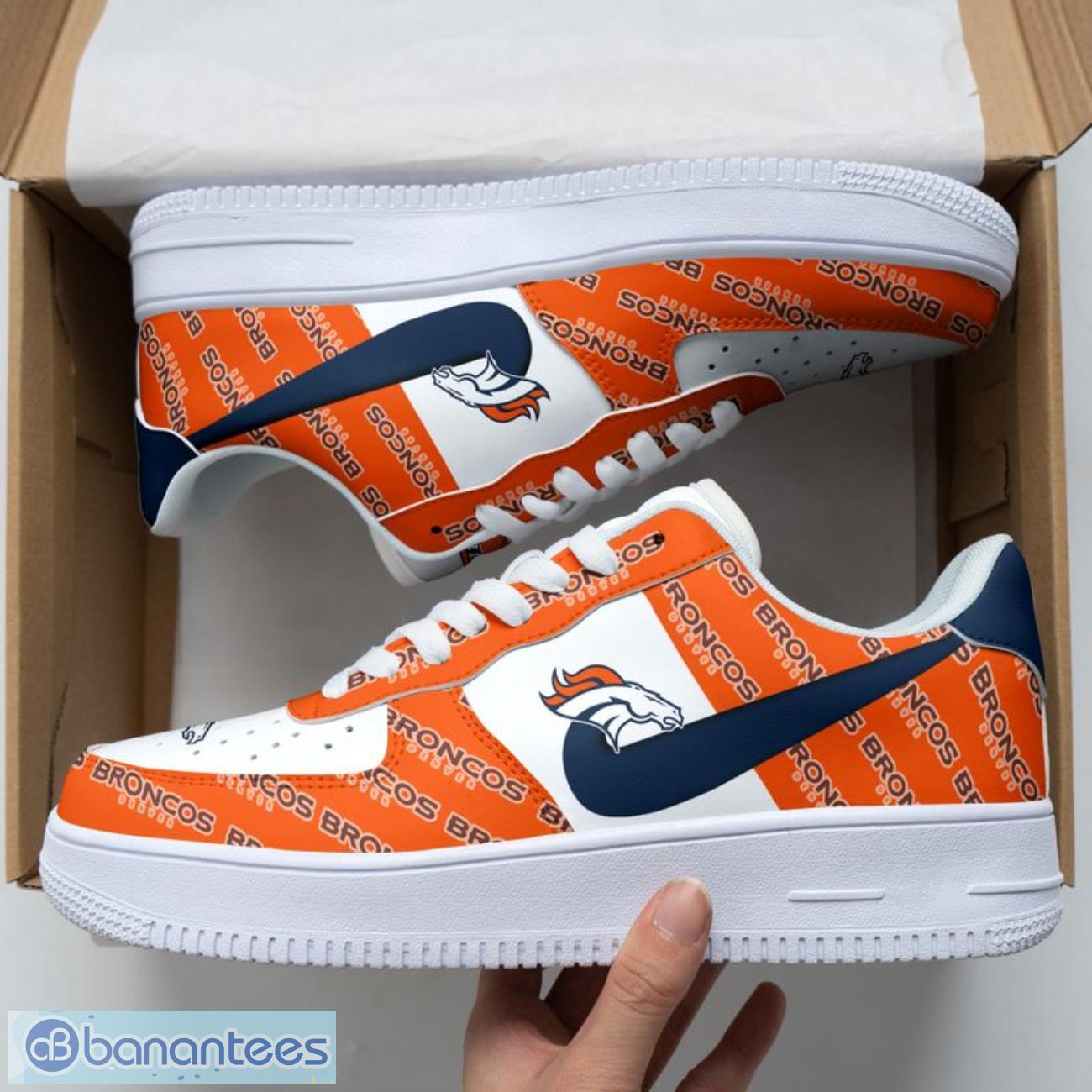 denver broncos limited edition air force shoes trending gift for fans sneakers image Denver Broncos Limited Edition Air Force Shoes Trending Gift For Fans Sneakers Product Photo 1