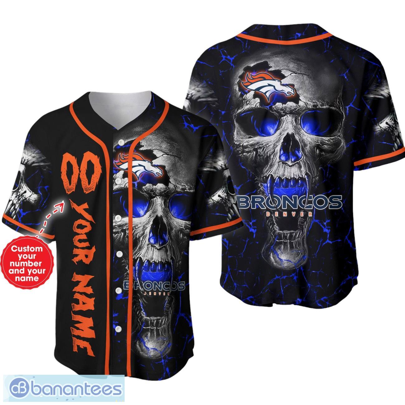 Denver broncos sale baseball style jersey