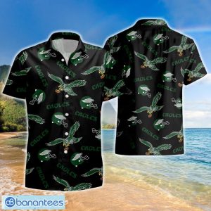 Philadelphia Eagles Retro Logo Hawaiian Shirt And Short Product Photo 2