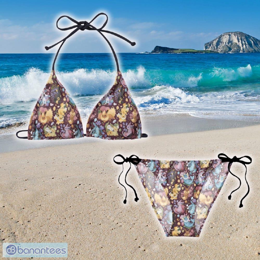 Eeveelutions Seamless Pattern String Bikini Gift Women Beach Summer ...