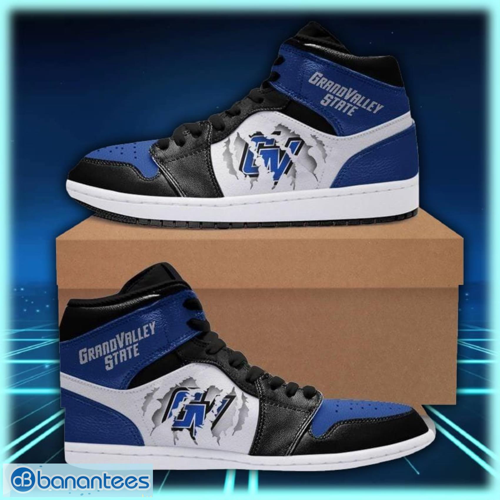 Grand Valley State Lakers 2 Air Jordan Shoes Sport Custom Sneakers Product Photo 1