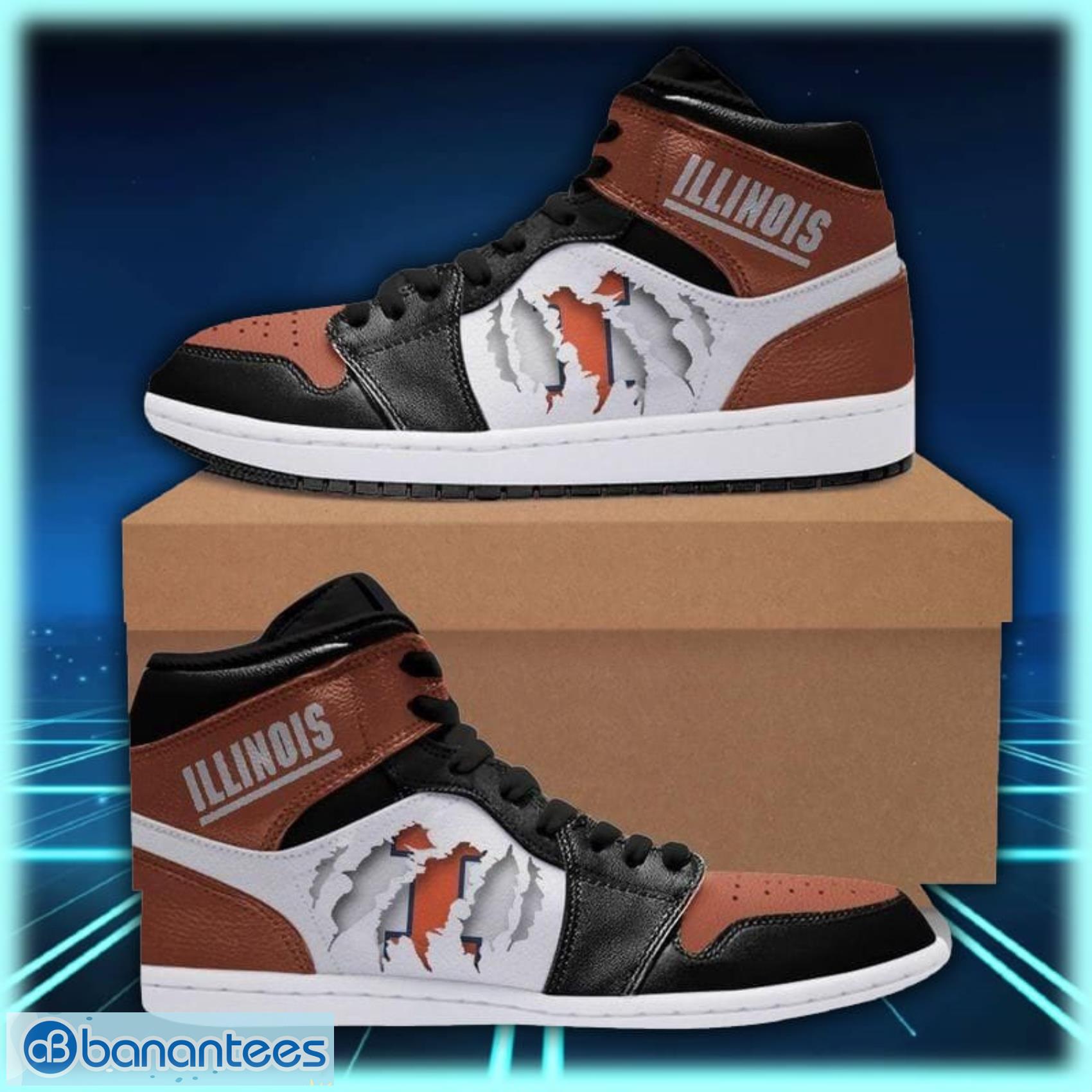 Illinois Fighting Illini Air Jordan Shoes Sport Custom Sneakers Product Photo 1