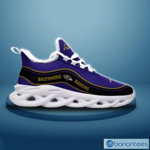 NFL Baltimore Ravens Max Soul Shoes Gift Ideas Running Sneakers Product Photo 2