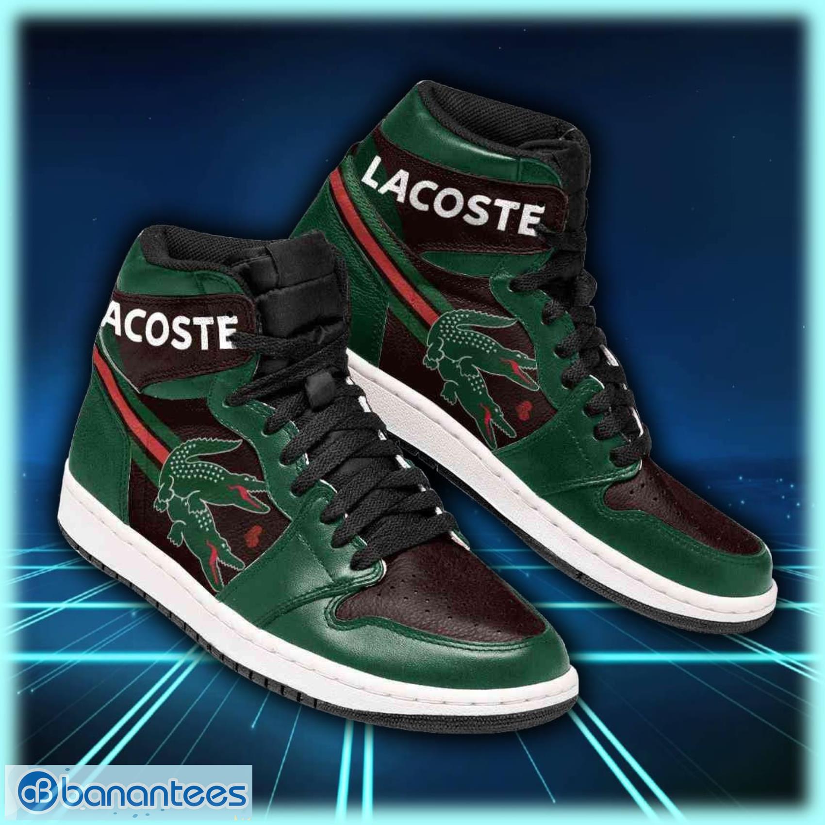 Lacoste Logo Funny Air Jordan Shoes Sport Custom Sneakers Product Photo 1