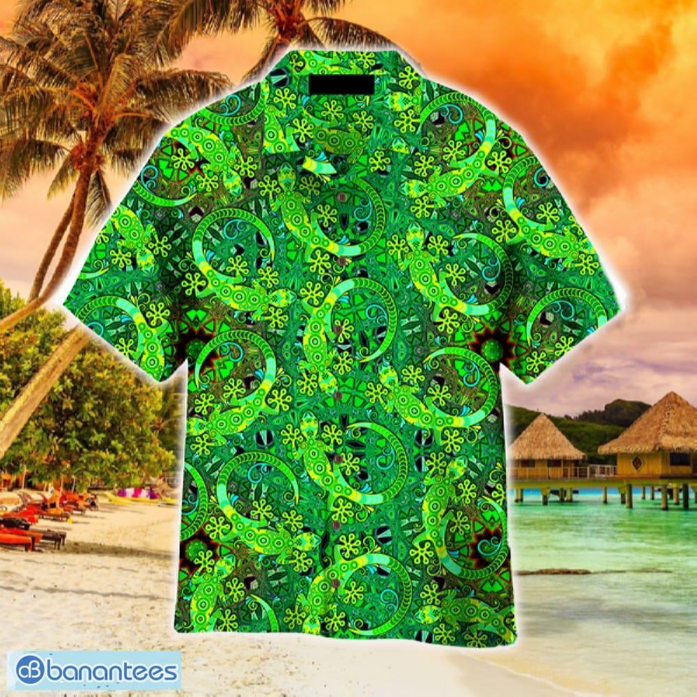 Lime green sales hawaiian shirt