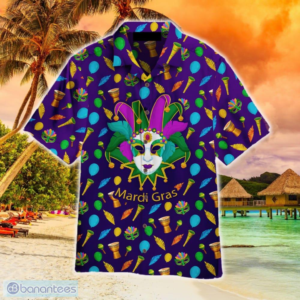 Mardi Gras Mask Hawaiian Shirt Aloha For Men And Women - Banantees