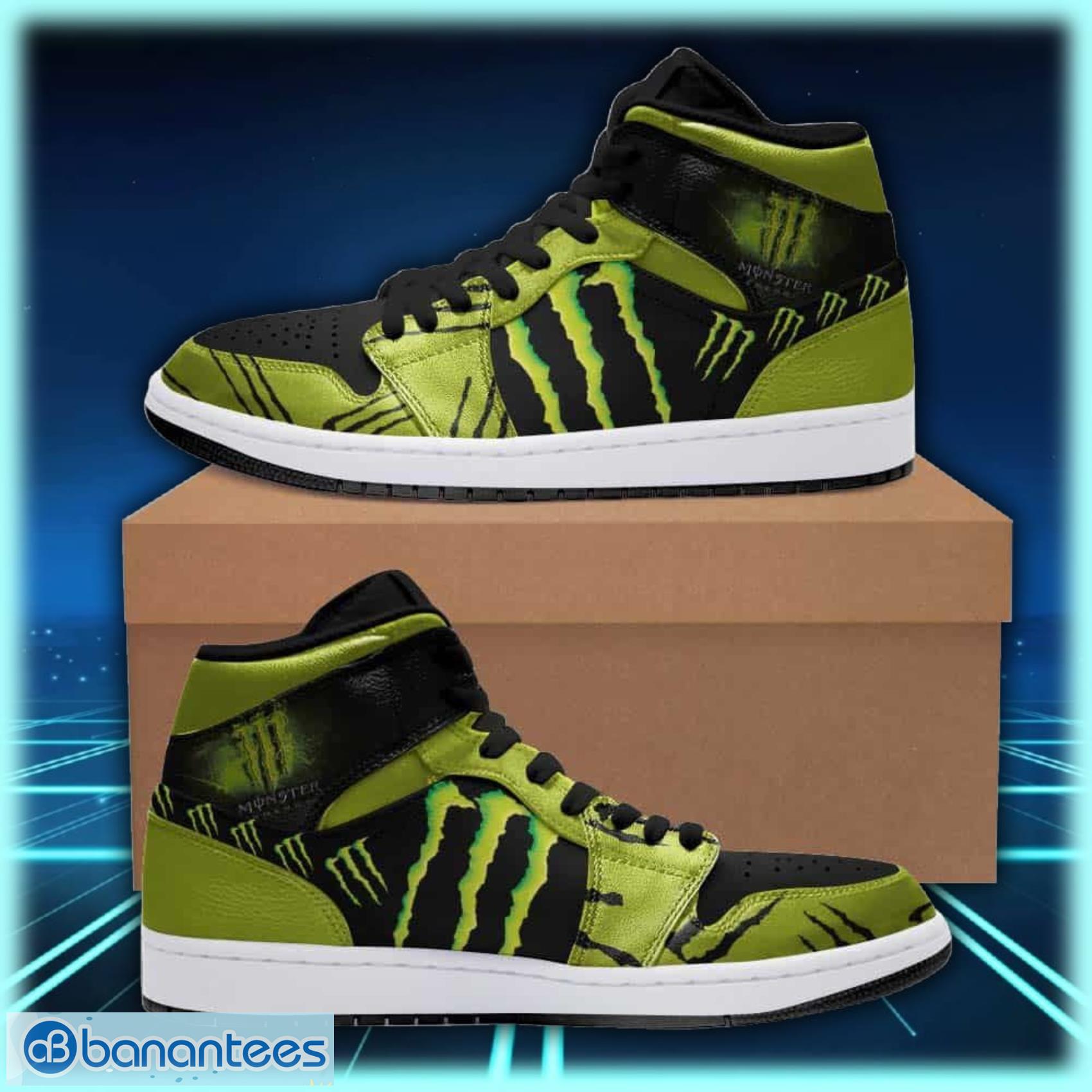monster energy 02 air jordan shoes sport custom sneakers image Monster Energy 02 Air Jordan Shoes Sport Custom Sneakers Product Photo 1