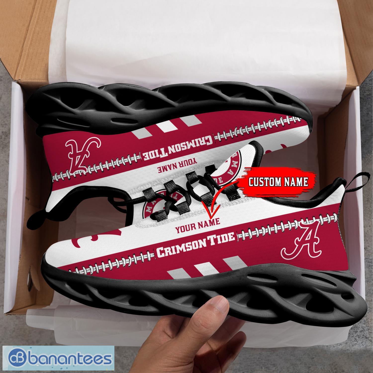 NCAA Alabama Crimson Tide Max Soul Shoes Dynamic Shoes For Men And Women Custom Name Product Photo 1
