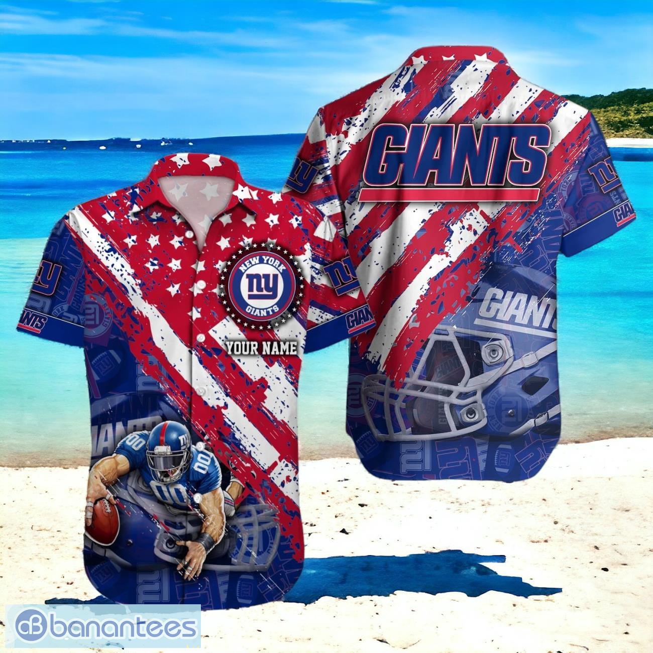 New York Giants NFL Hawaiian Shirt Trending Design 3D Custom Name For Fans Product Photo 1