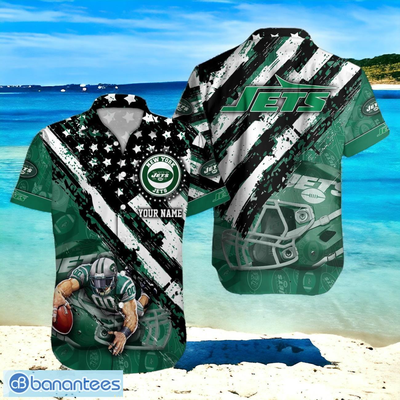 New York Jets NFL Hawaiian Shirt Trending Design 3D Custom Name For Fans Product Photo 1