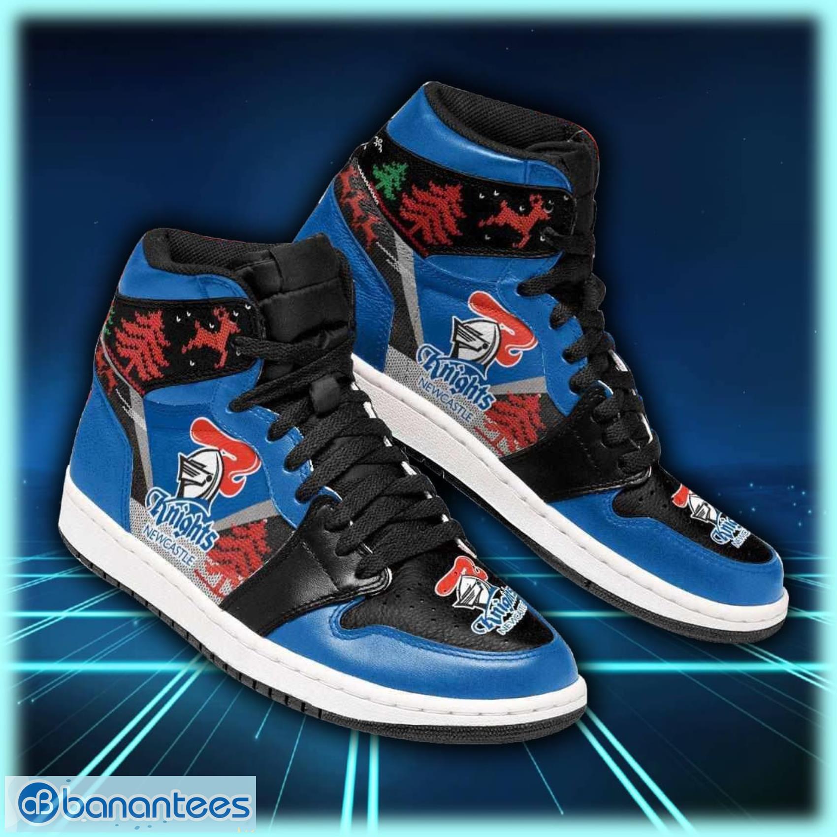 newcastle knights nrl football christmas air jordan shoes sport custom sneakers image Newcastle Knights NRL Football Christmas Air Jordan Shoes Sport Custom Sneakers Product Photo 1