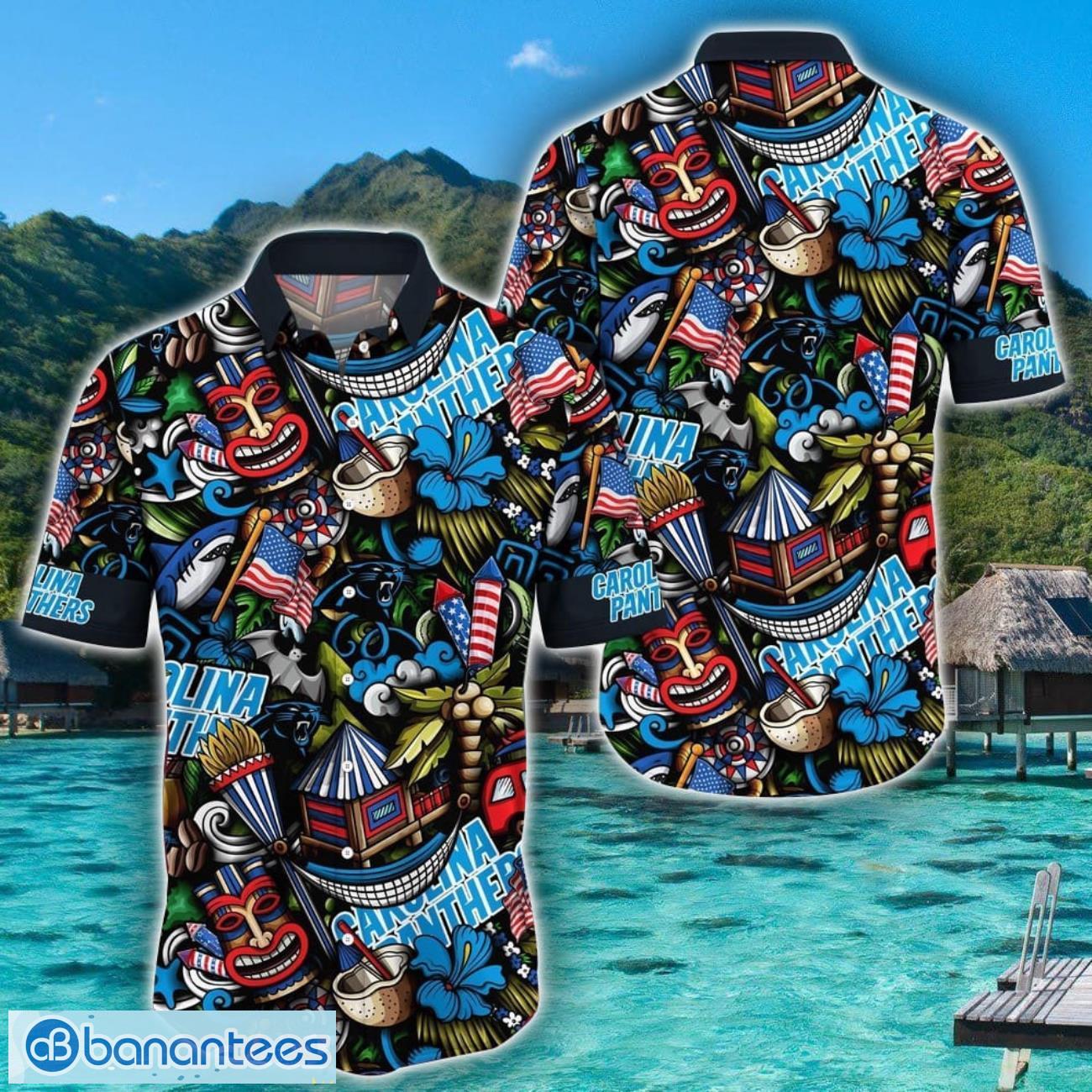 NFL Carolina Panthers Hawaiian Shirt Tiki Funny Gift Aloha Shirt