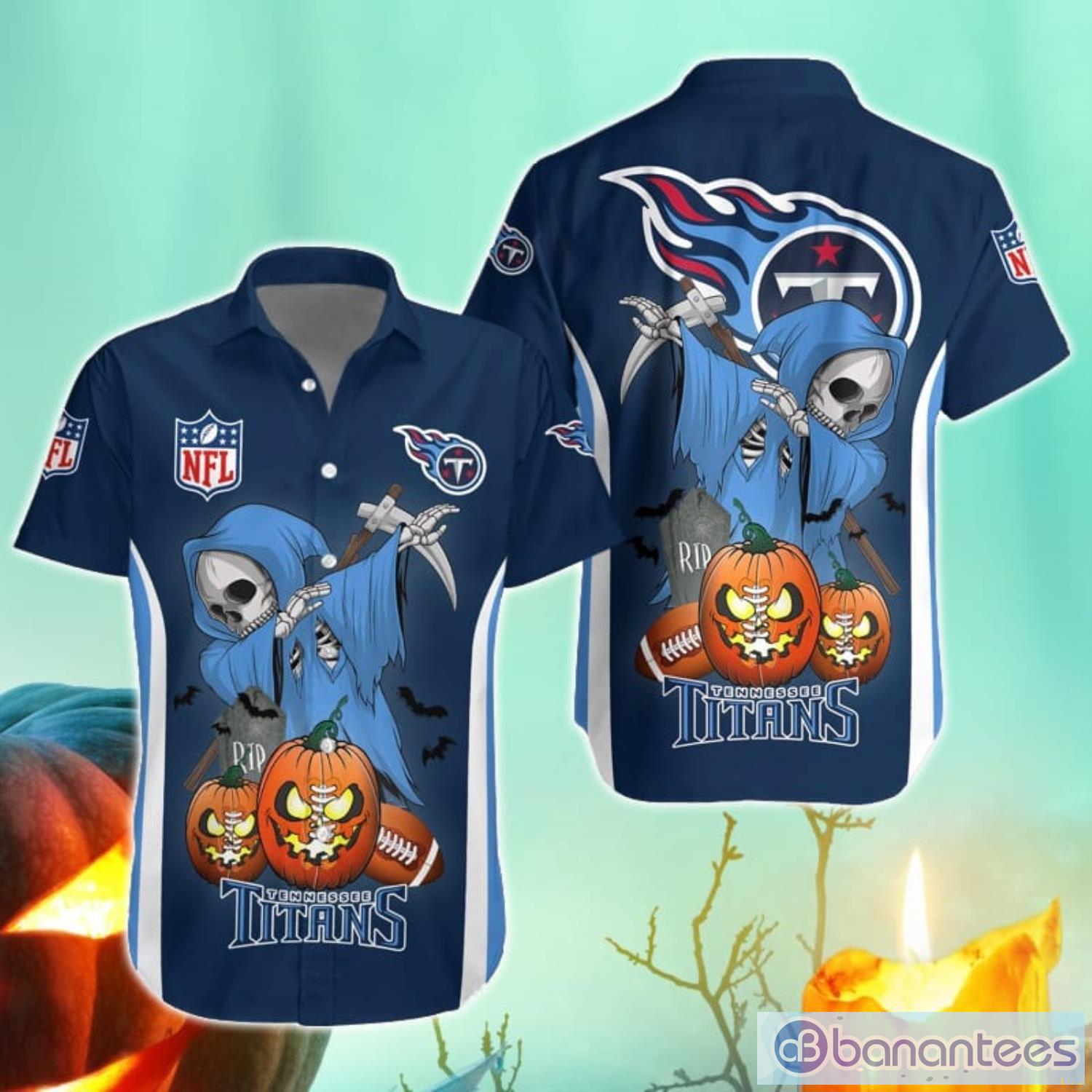 NFL Tennessee Titans 3D Hawaiian Shirt Halloween Gift For Fans Sport Product Photo 1