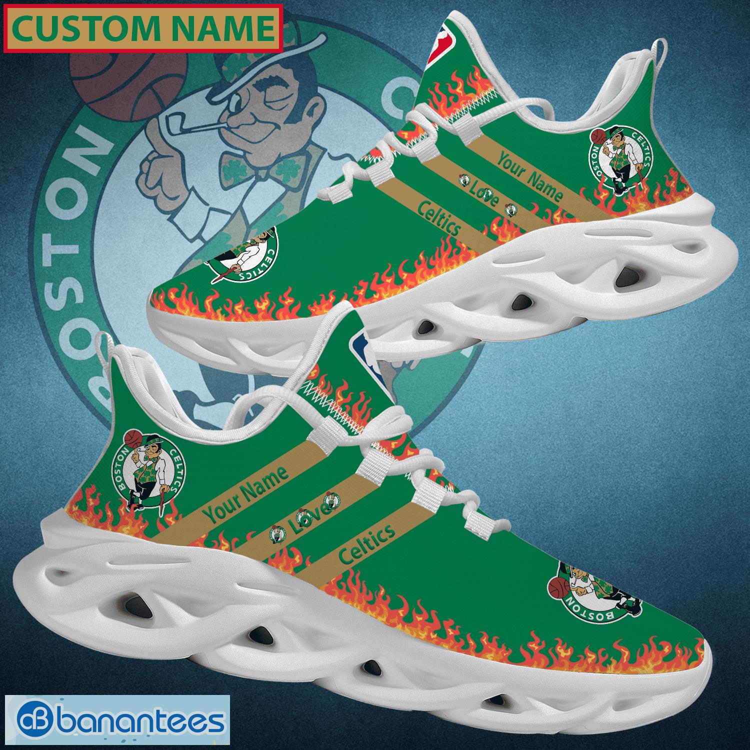 NBA Boston Celtics Green White Air Jordan 1 High Sneakers
