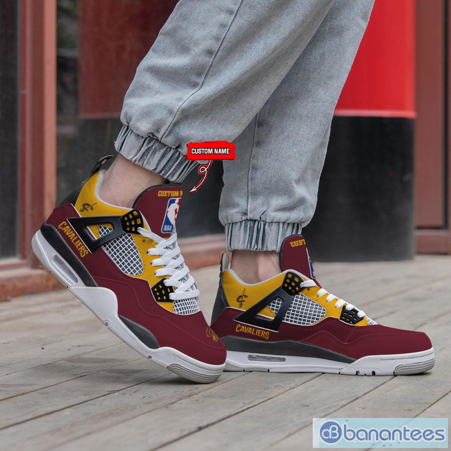 Personalized Name Cleveland Cavaliers Personalized Air Jordan 4