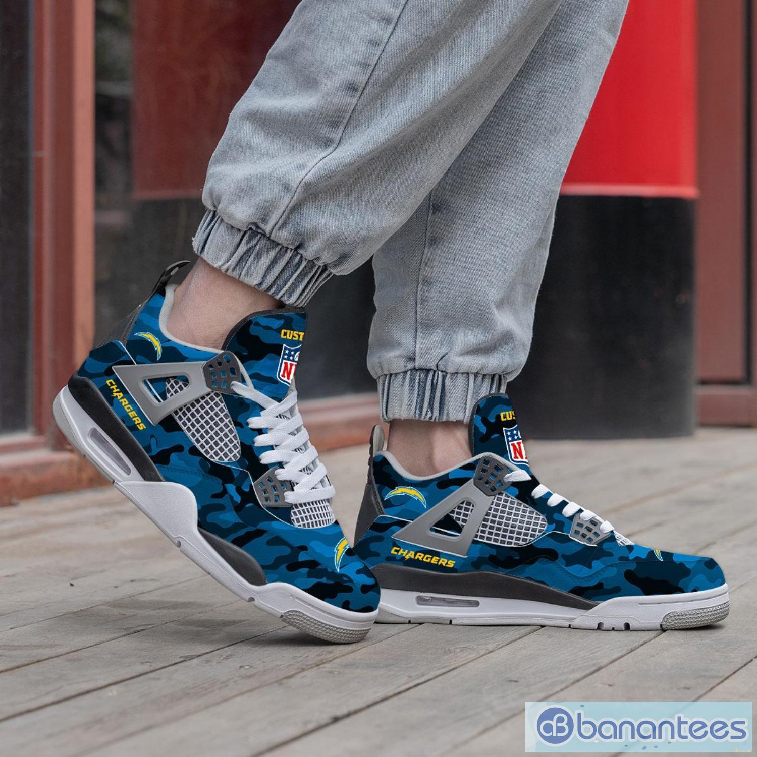 Blue hotsell camo jordans