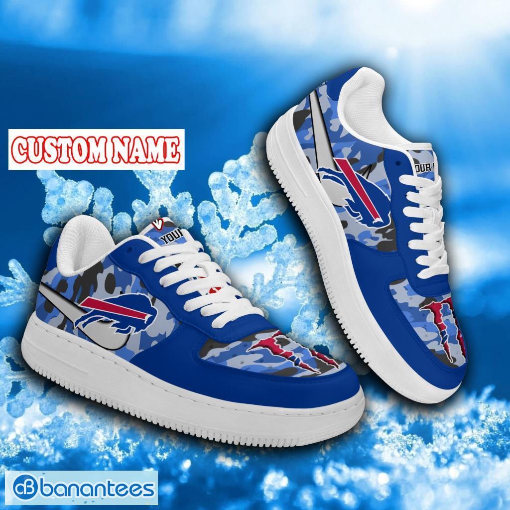 Personalized NFL Buffalo Bills Pattern Camo Air Force Shoes Gift For Big Fans Product Photo 1