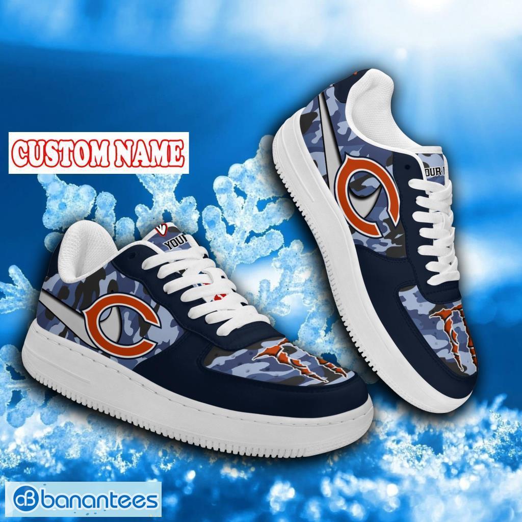 Personalized NFL Chicago Bears Pattern Camo Air Force Shoes Gift For Big Fans Product Photo 1