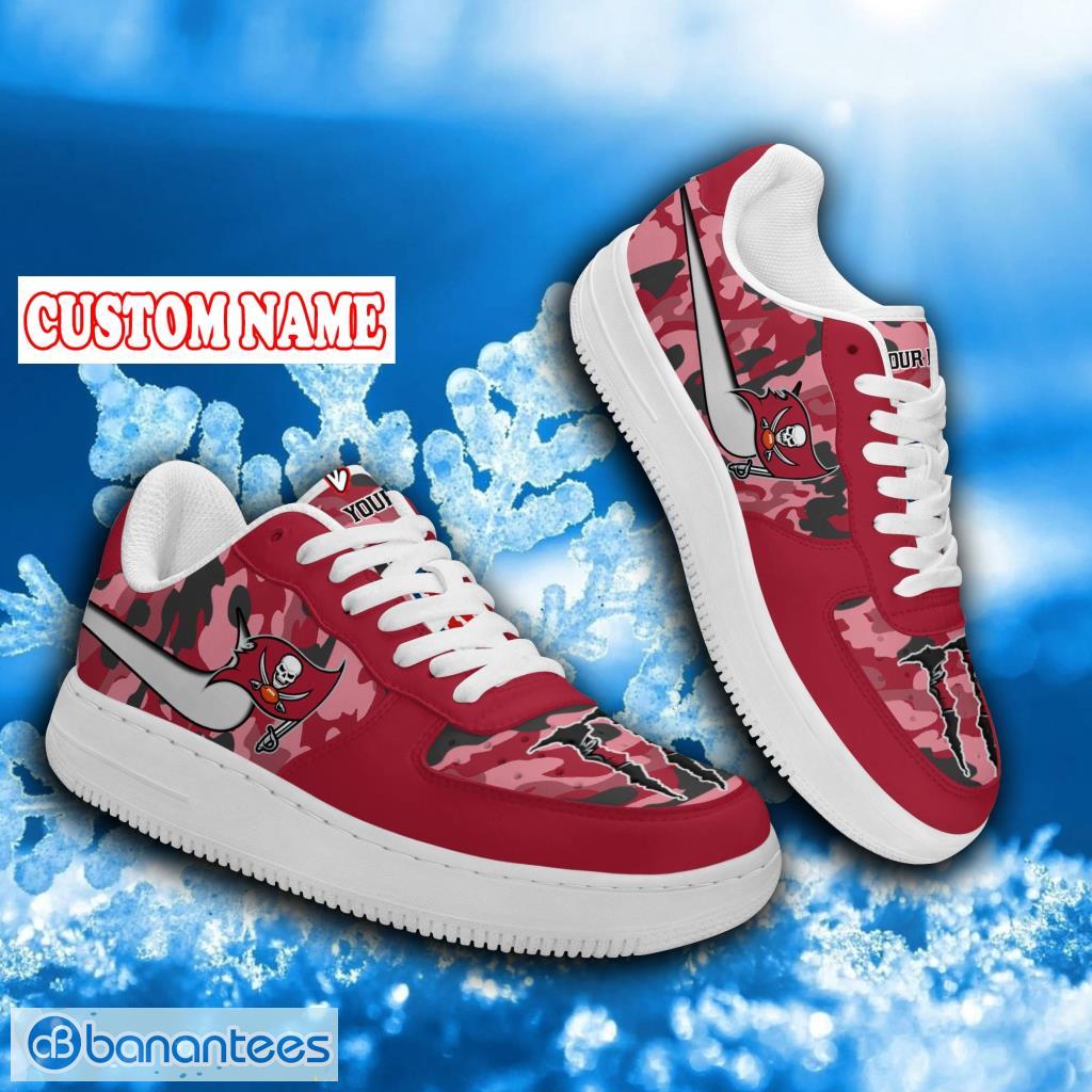 Personalized NFL Tampa Bay Buccaneers Pattern Camo Air Force Shoes Gift For Big Fans Product Photo 1