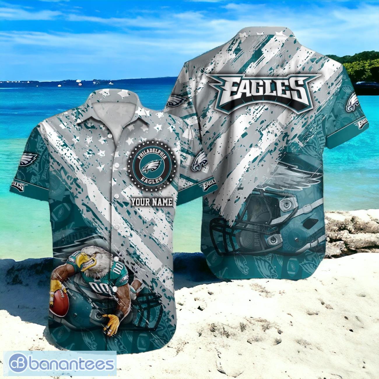 Philadelphia Eagles NFL Hawaiian Shirt Trending Design 3D Custom Name For Fans Product Photo 1