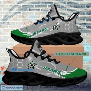 Personalized NHL Dallas Stars Hexagonal Pattern Max Soul Shoes New Gift Sports Sneakers - Personalized NHL Dallas Stars Hexagonal Pattern Max Soul Shoes Photo 2