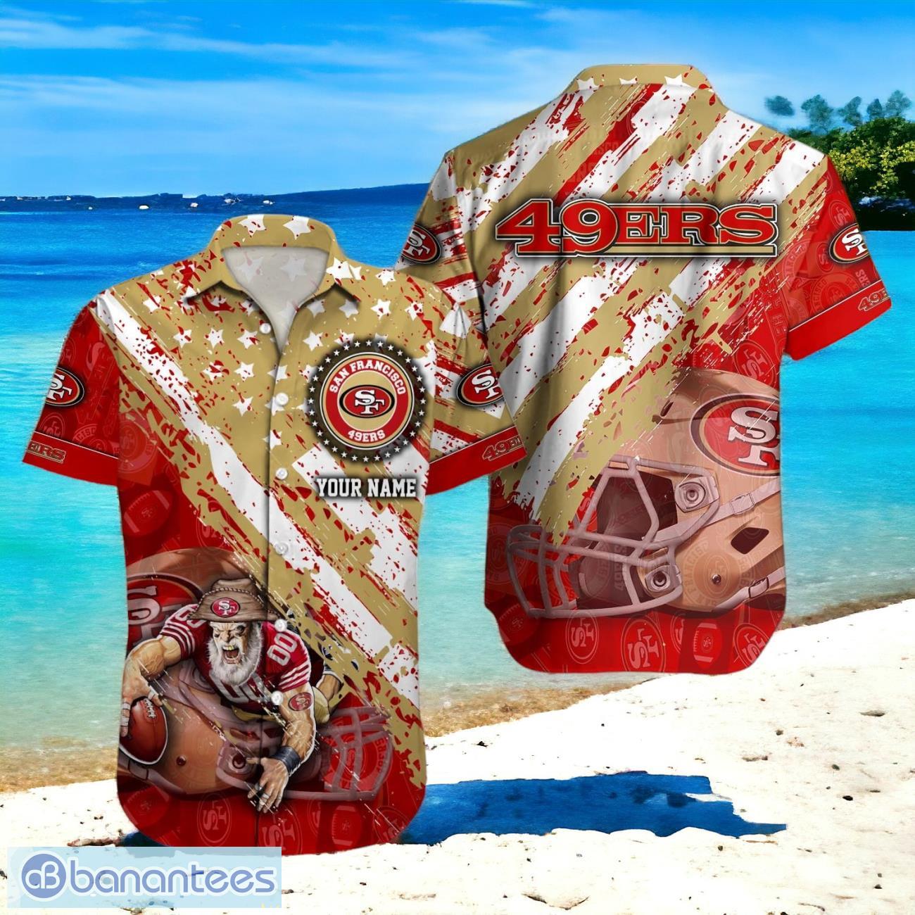 San Francisco 49ers NFL Hawaiian Shirt Trending Design 3D Custom Name For Fans Product Photo 1