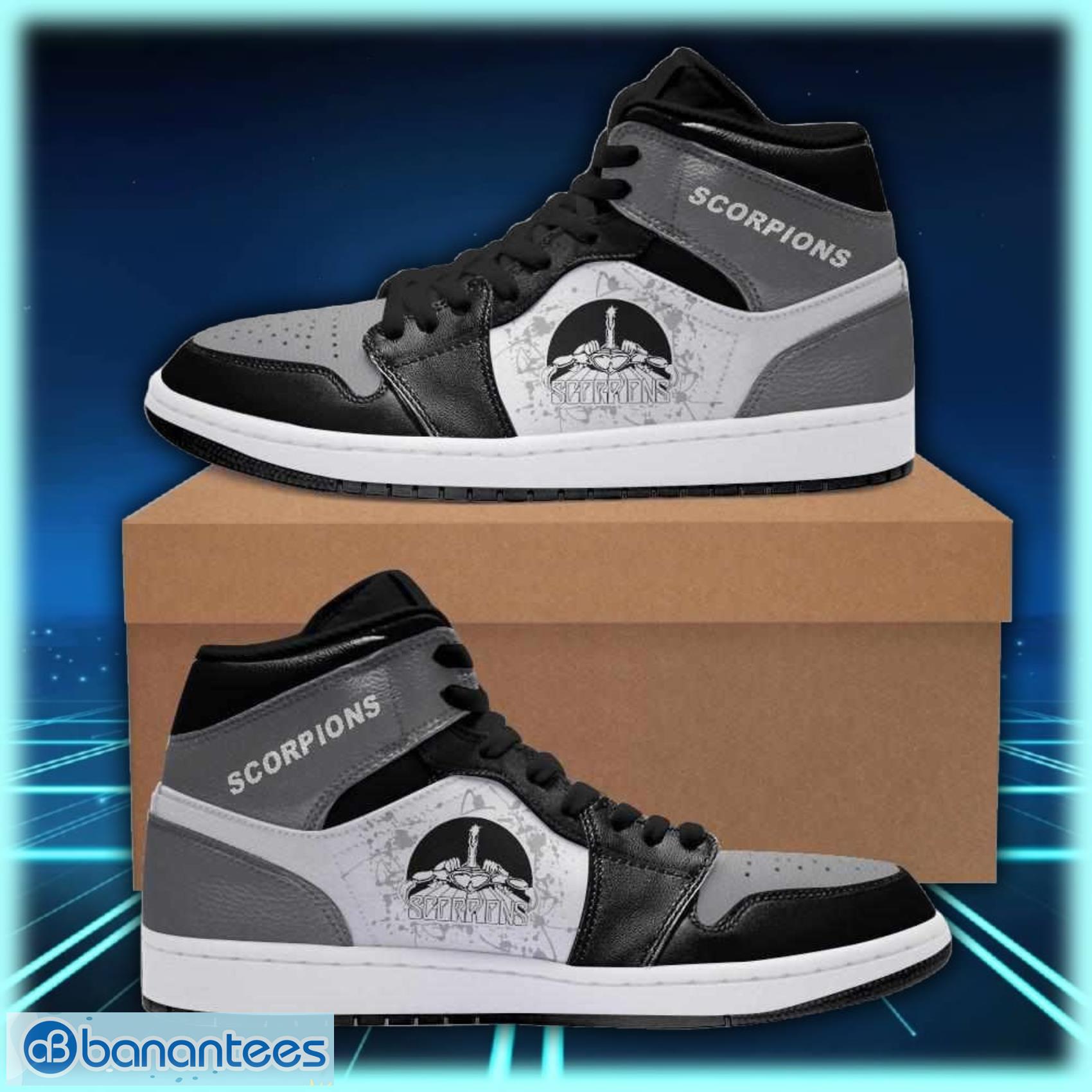 scorpions rock band air jordan shoes sport custom sneakers image Scorpions Rock Band Air Jordan Shoes Sport Custom Sneakers Product Photo 1