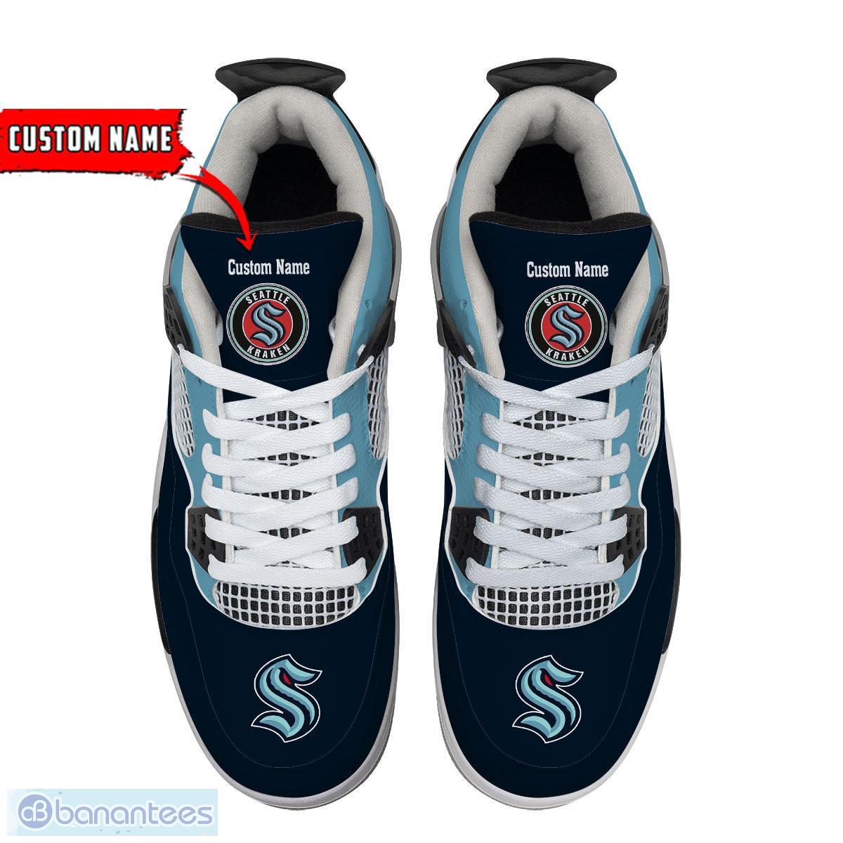 seattle kraken personalized air jordan 4 sneakers expressive for men women fans 1 image Seattle Kraken Personalized Air Jordan 4 sneakers Expressive For Men Women Fans - Seattle Kraken Personalized Air Jordan 4 Sneaker_3