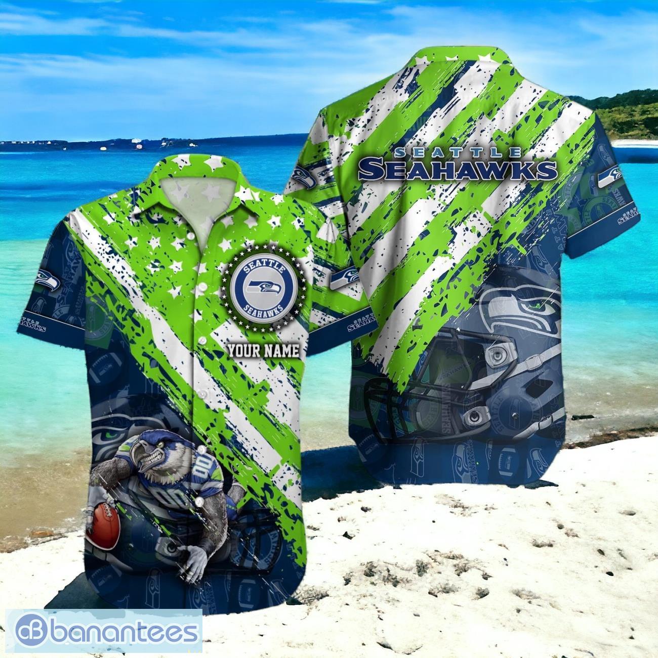 Seattle Seahawks NFL Hawaiian Shirt Trending Design 3D Custom Name For Fans Product Photo 1
