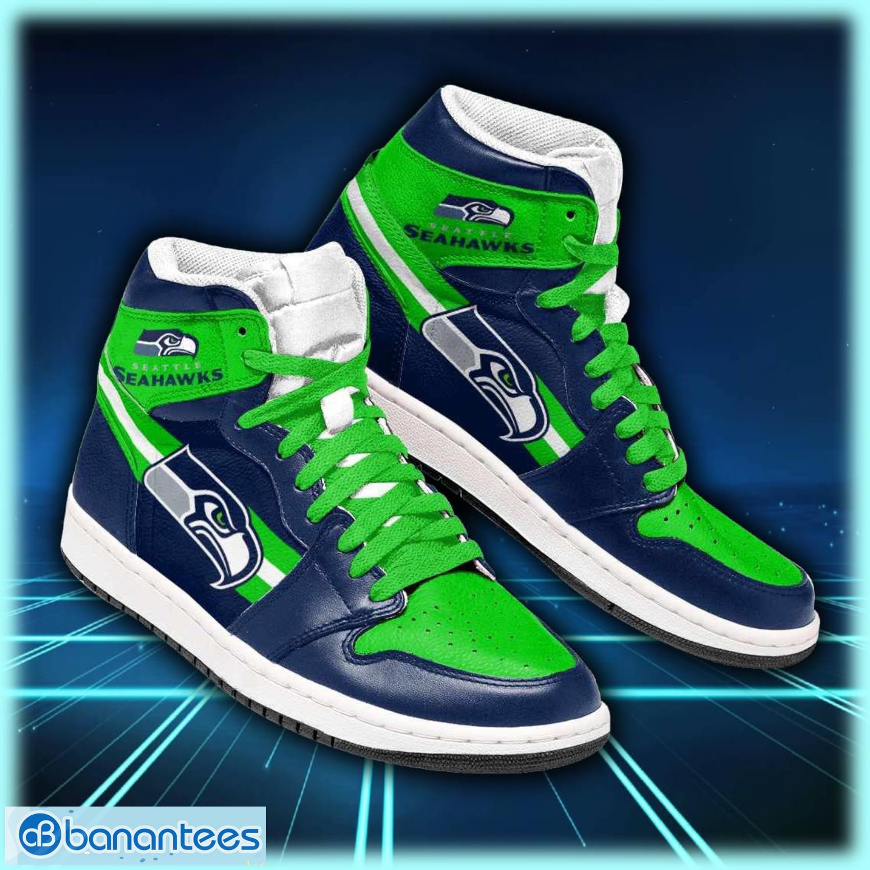 seattle seahawks rugby team air jordan shoes sport custom sneakers image Seattle Seahawks Rugby Team Air Jordan Shoes Sport Custom Sneakers Product Photo 1