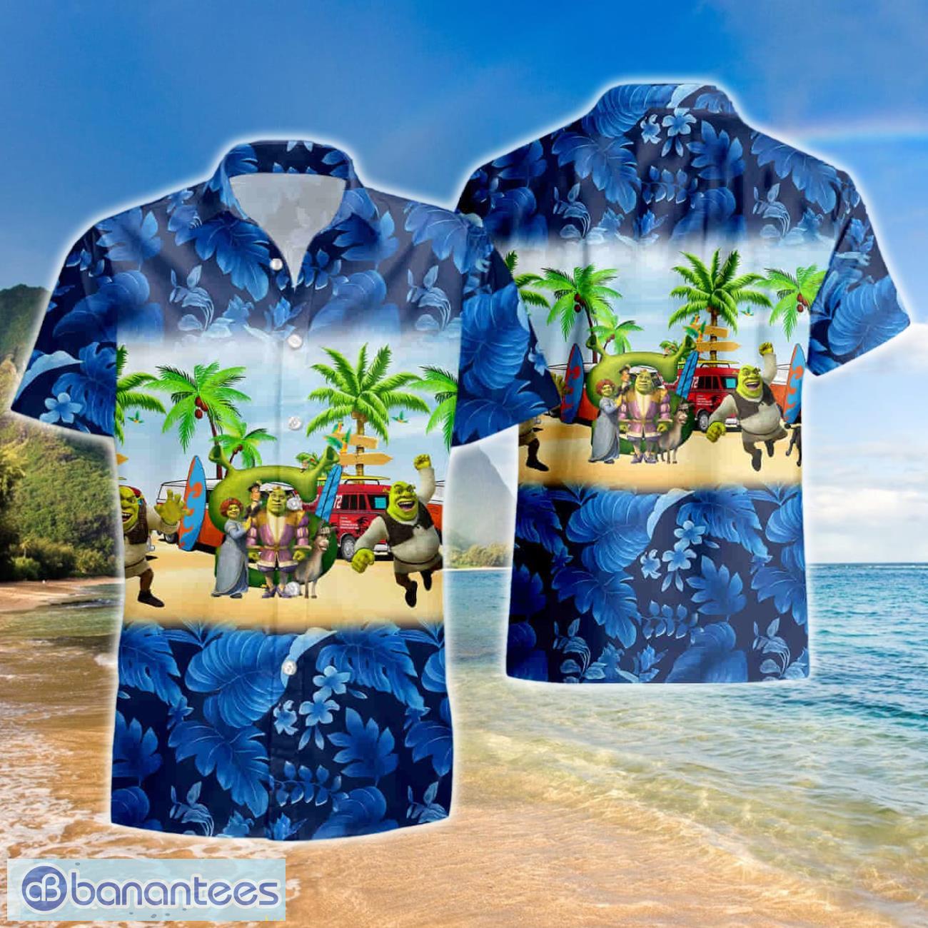 shrek hawaiian shirt and short 1 image Shrek Hawaiian Shirt And Short Product Photo 2