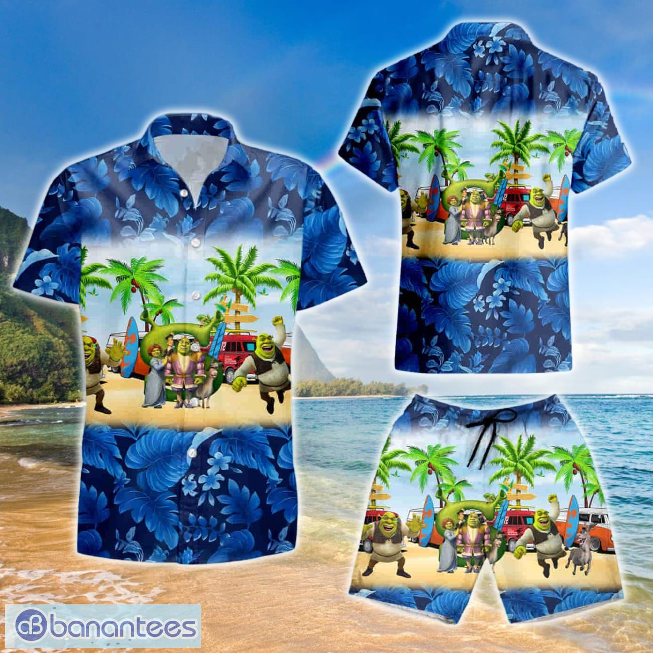 shrek hawaiian shirt and short image Shrek Hawaiian Shirt And Short Product Photo 1