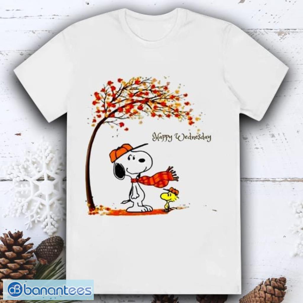 Snoopy And Woodstock Happy Wednesday Shirt - Banantees