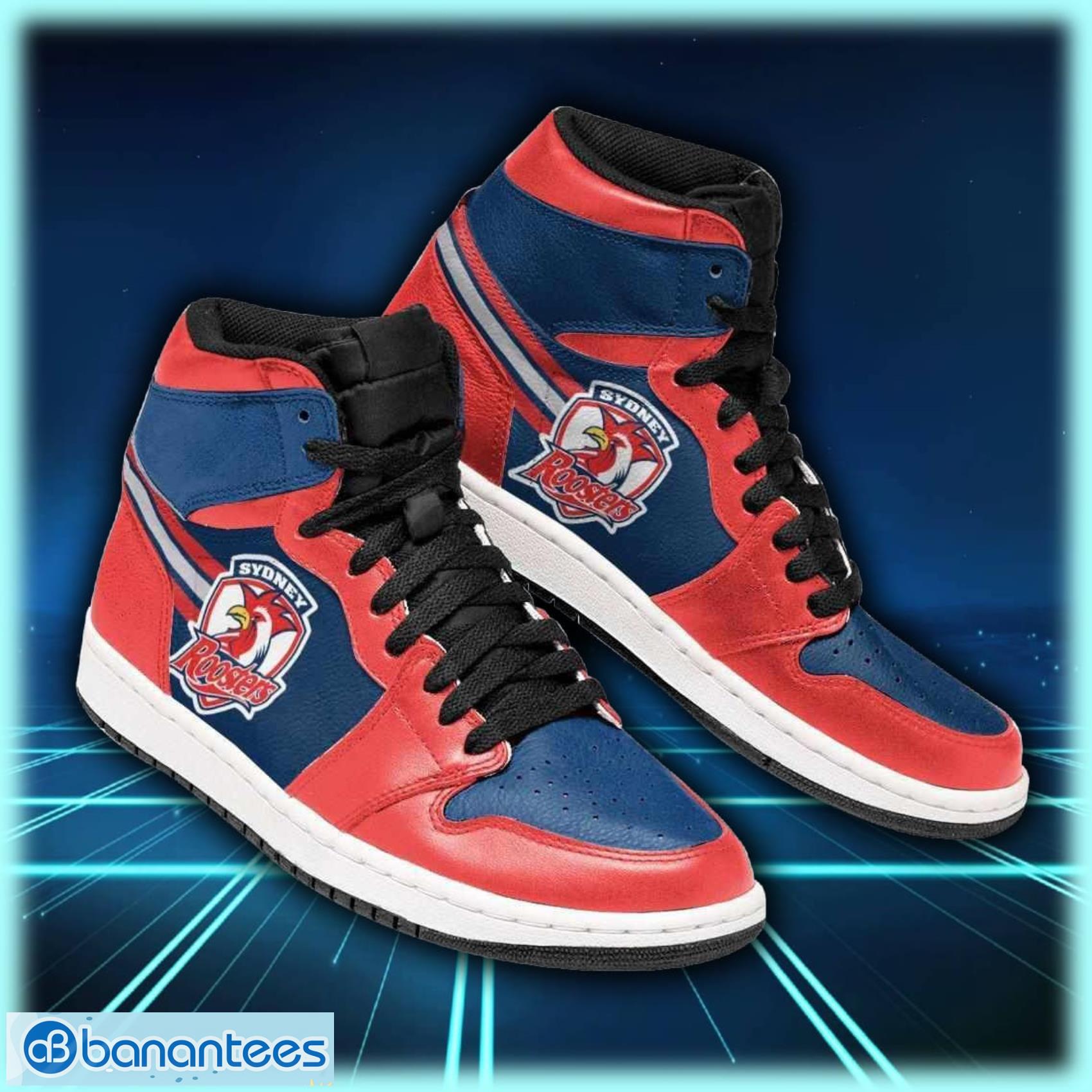 sydney roosters 2 nrl air jordan shoes sport custom sneakers image Sydney Roosters 2 NRL Air Jordan Shoes Sport Custom Sneakers Product Photo 1