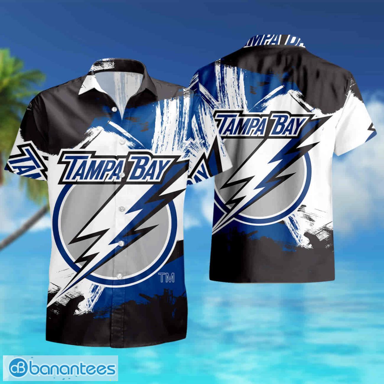 tampa bay lightning nhl hawaiian shirt and short summer shirt 1 image Tampa Bay Lightning NHL Hawaiian Shirt And Short Summer Shirt Product Photo 2