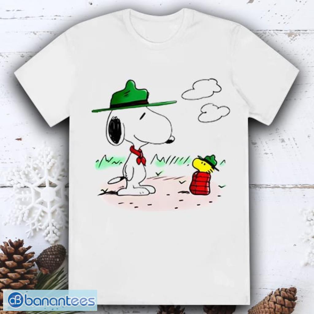 snoopy camping shirt