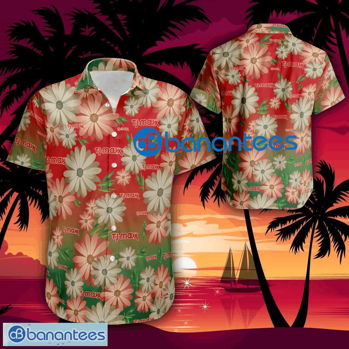 T.J. Maxx Flower Beach Hawaiian Shirt Beach For Men And Women