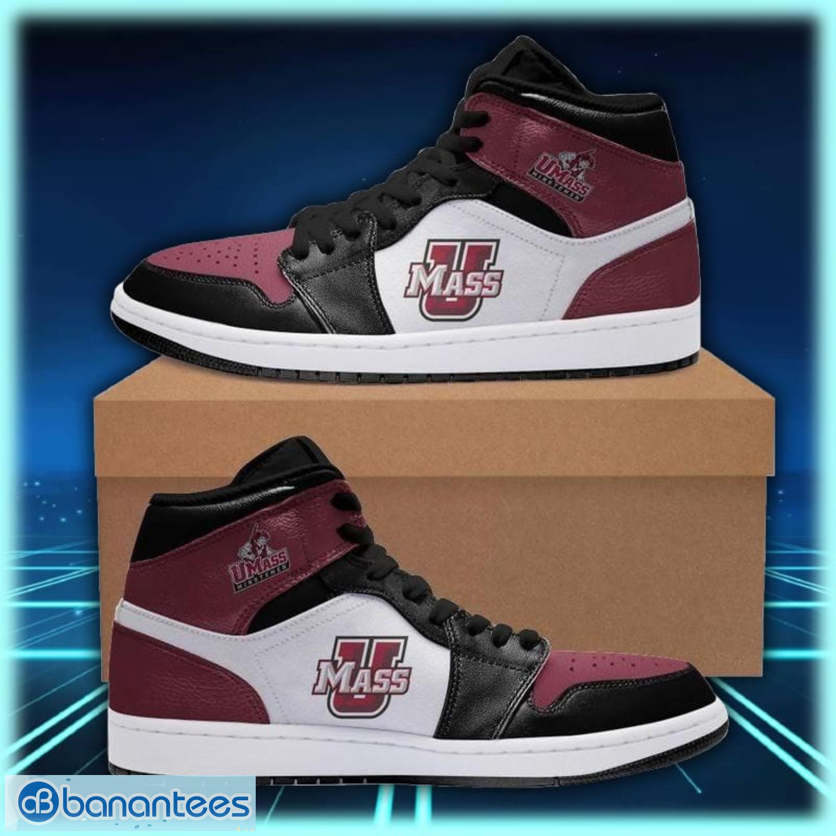 umass minutemen air jordan shoes sport custom sneakers image UMASS Minutemen Air Jordan Shoes Sport Custom Sneakers Product Photo 1