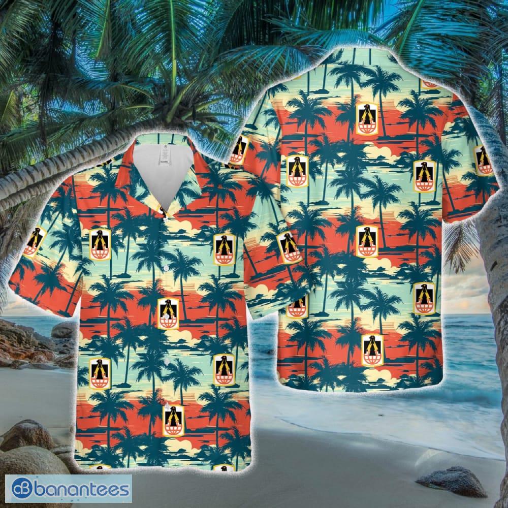 US Army 11th Corps Signal Brigade (Desert Thunderbirds) Hawaiian Shirt Tropical Summer - US Army 11th Corps Signal Brigade (Desert Thunderbirds) Hawaiian Shirt Tropical Summer