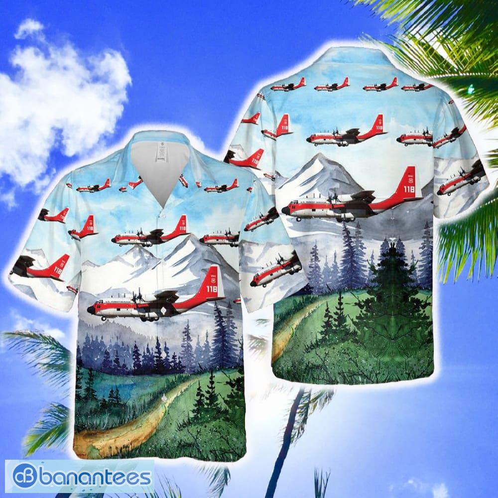 US Forest Service (USFS) Lockheed HC-130H Hercules Hawaiian Shirt For Men And Women Gift - US Forest Service (USFS) Lockheed HC-130H Hercules Hawaiian Shirt For Men And Women Gift