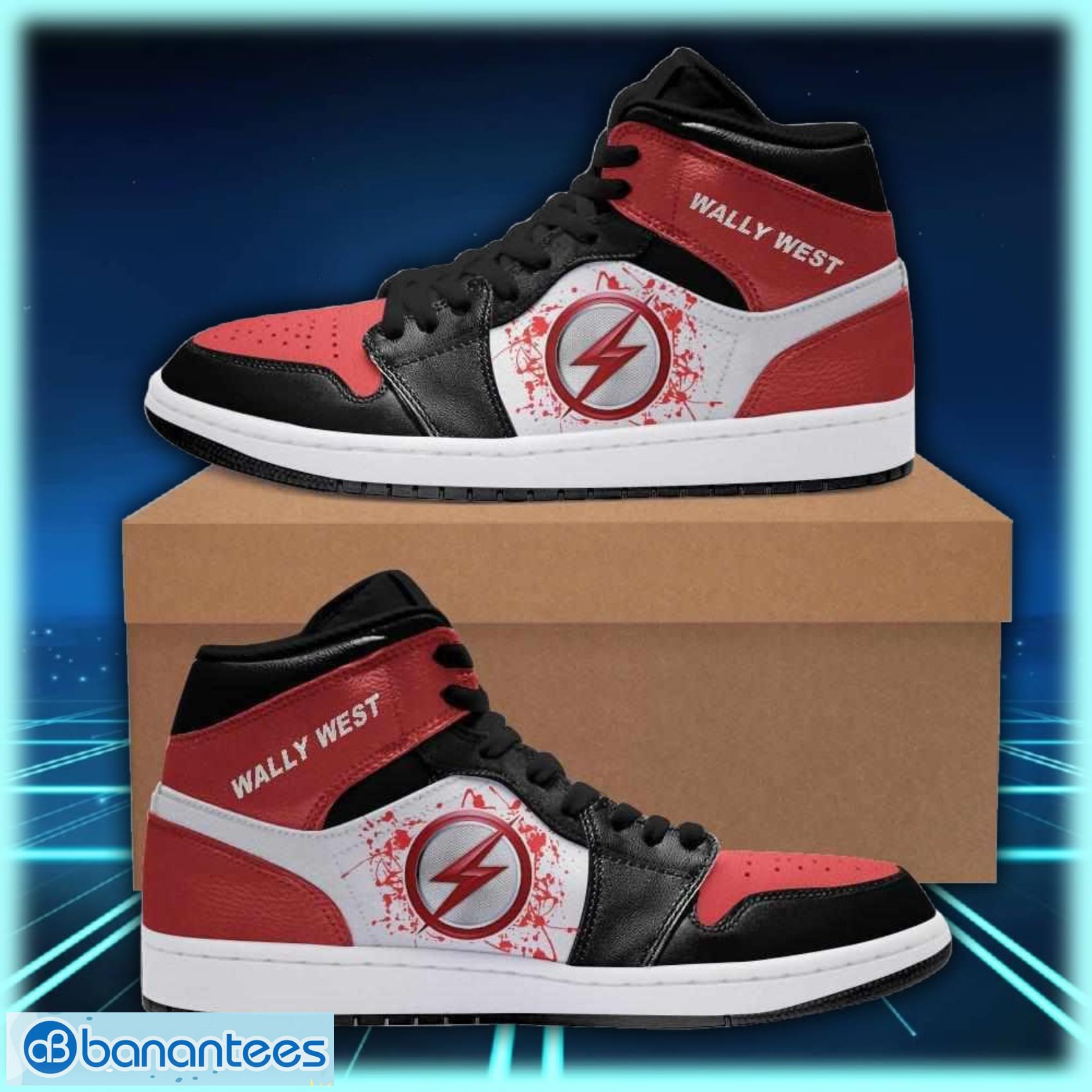 wally west dc comics air jordan shoes sport custom sneakers image Wally West Dc Comics Air Jordan Shoes Sport Custom Sneakers Product Photo 1