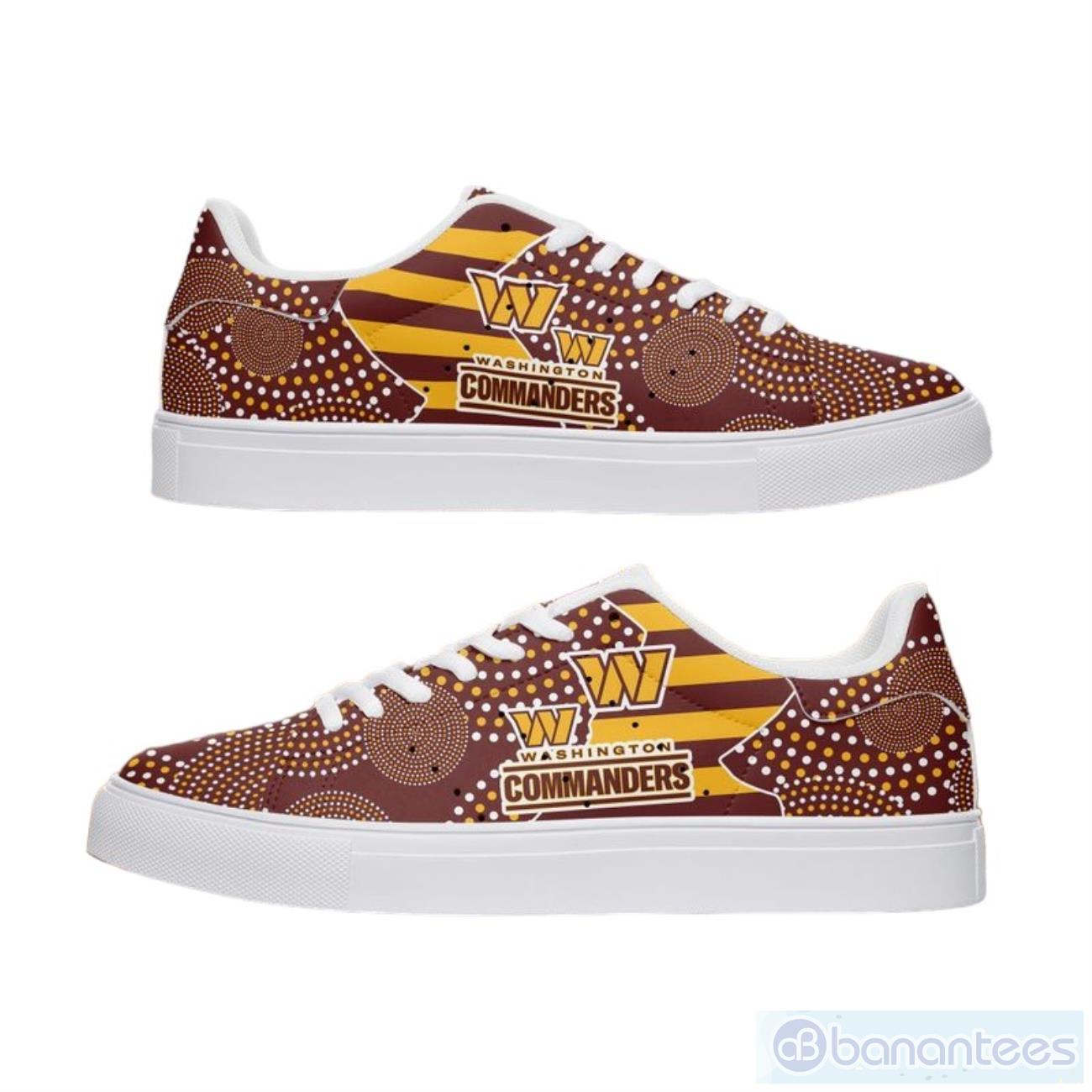 Washington Commanders Aboriginal Pattern Skate Shoes - Banantees