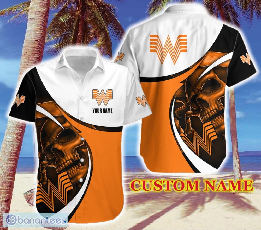 Whataburger Limited Edition Logo Brand Hawaiian Shirt Skull Gift Summer ...