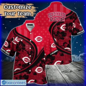 Custom Name or Team Name MLB Cincinnati Reds Hawaiian Shirt 2024 Product Photo 1